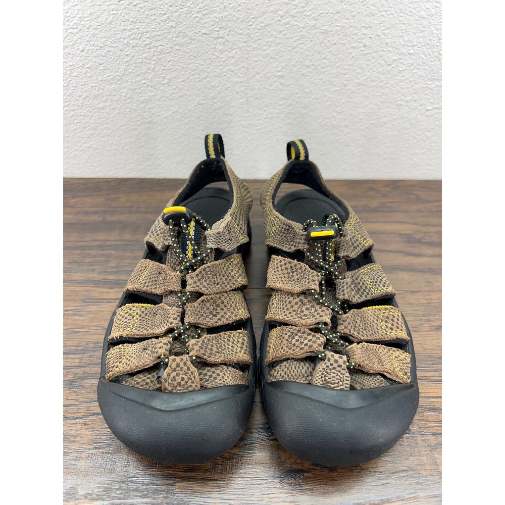 Keen Kids Boys Shoes Size 3 Brown Leather Geometric Waterproof‎ Outdoor Sport